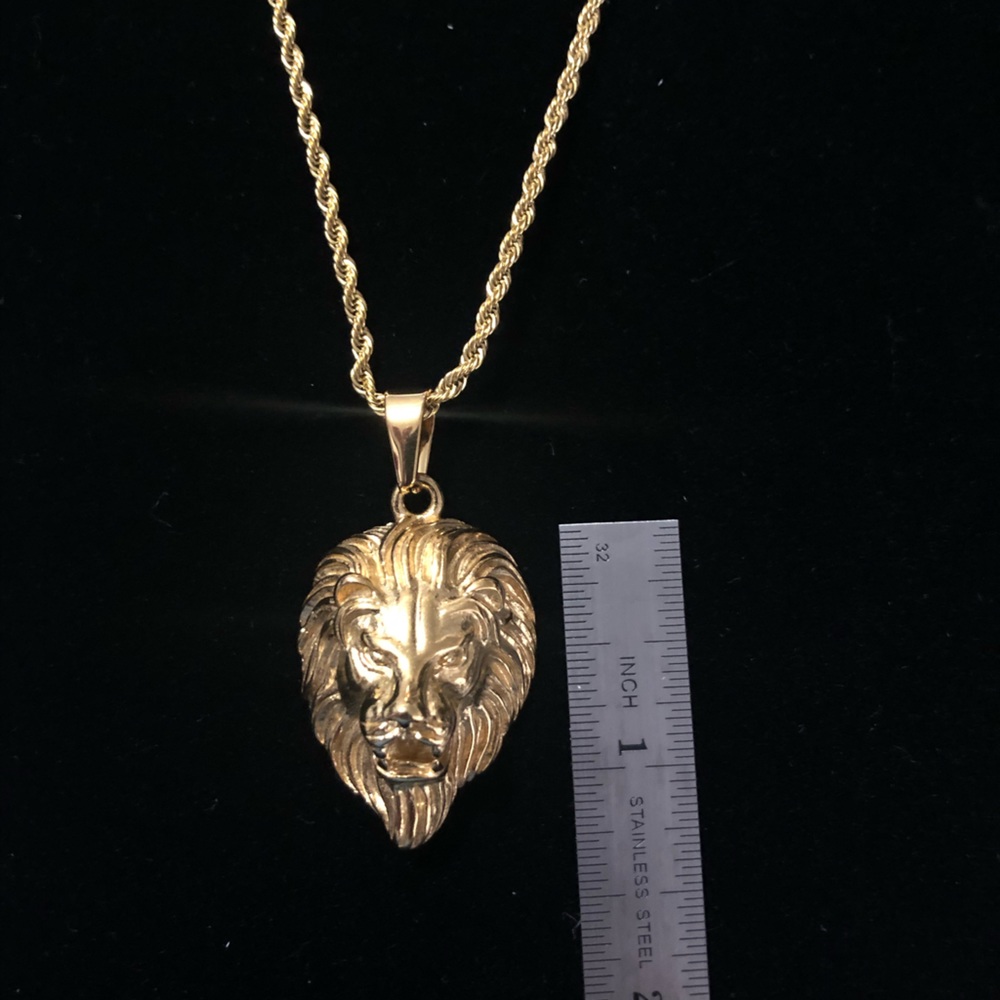 Lion Stainless Steel Pendant